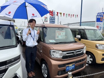 ☆今週の入荷情報☆　～　スペーシア ＨＹＢＲＩＤ　Ｇ　期間限定目玉車　前後ブレーキサポート　～